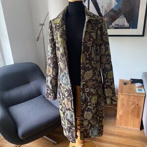 Long Embroidered Floral Jacket Women Danier (fits like M/L)